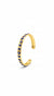 gold-plated evil eye cuff bangle