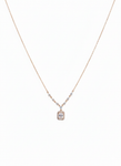 Elegance Redefined: Modern Emerald-Cut Pendant Necklace