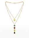 Spectrum of Hearts Layered Necklace