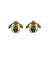 multicolored bee earrings
