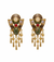 Bohemian Empress: Ornate Multi-Stone Tassel Drops Clip on